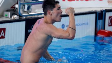Nadador português Diogo Ribeiro campeão mundial dos 100 metros mariposa