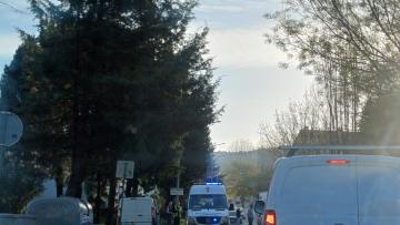 Atropelamento faz um ferido perto da Escola Alberto Sampaio