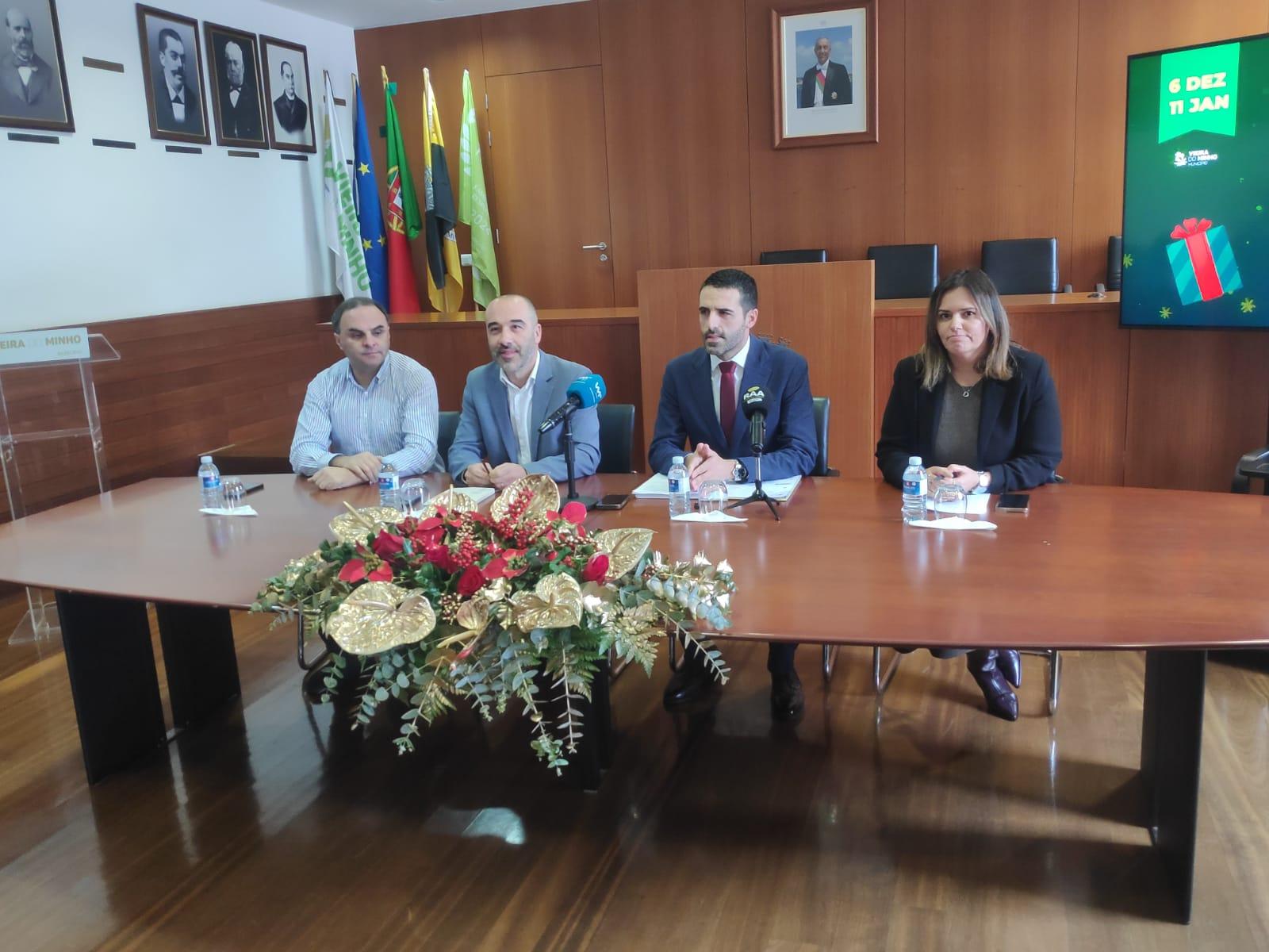 Pista de gelo e eventos "descentralizados" são as novidades da programação de Natal de Vieira do Minho